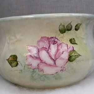 ANTIQUE 1900 HAND PAINTED CHAMBER POT GREAT PLANTER!